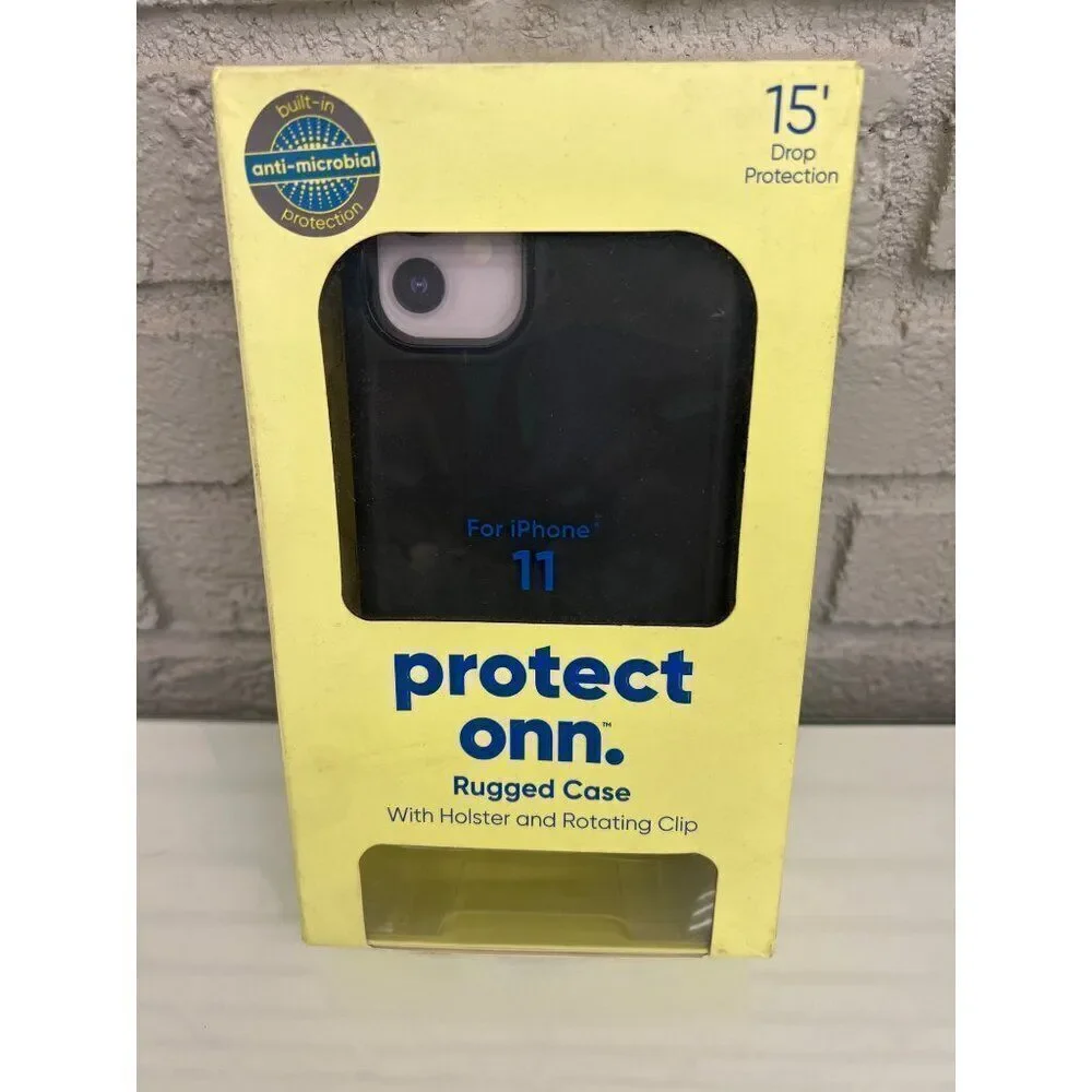 Onn. Protect Rugged IPhone 11 Phone Case